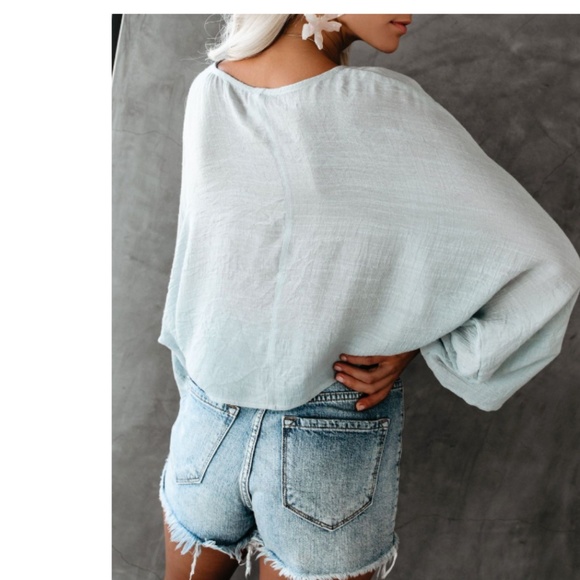 AGATA Tie Front Top - Picture 6 of 8